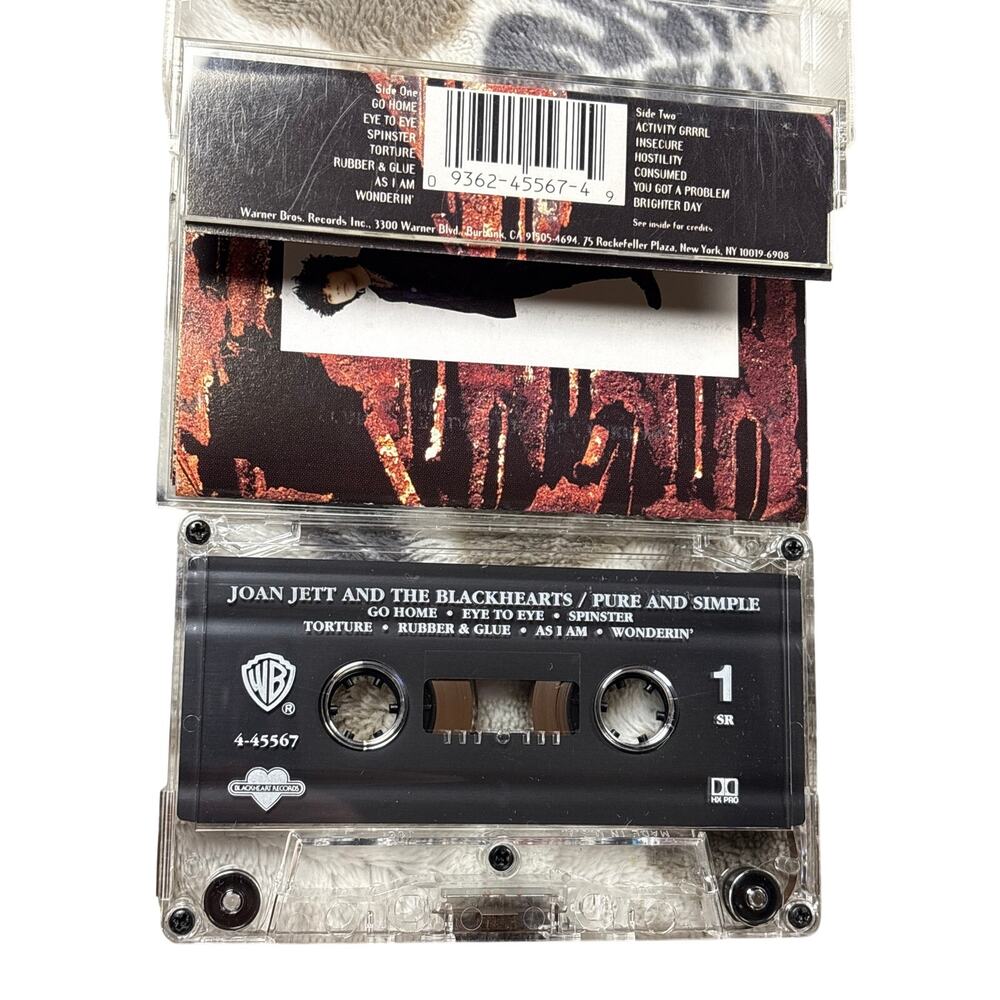 Joan Jett and the Blackhearts cassette Bundle Up your Alley + Pure and Simple - Picture 4 of 5